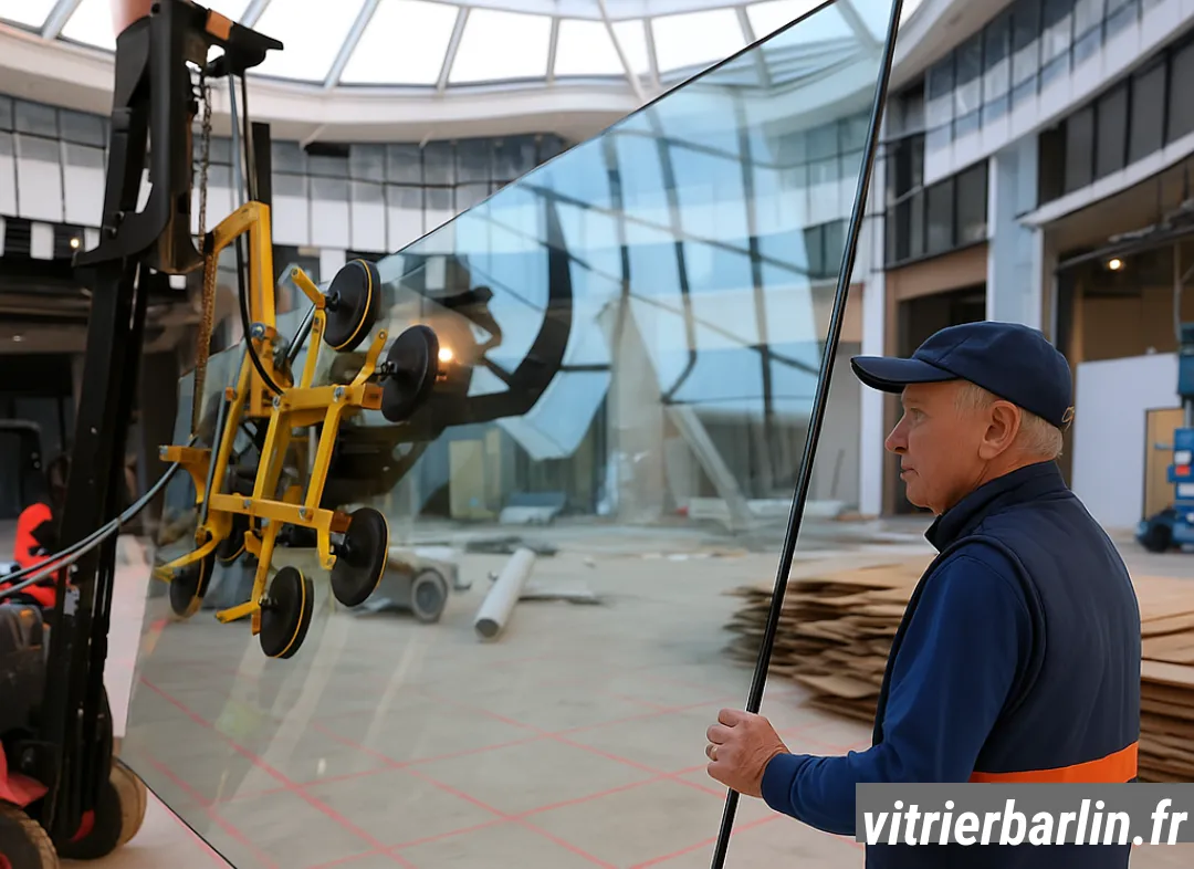 Remplacement de vitrine magasin Barlin